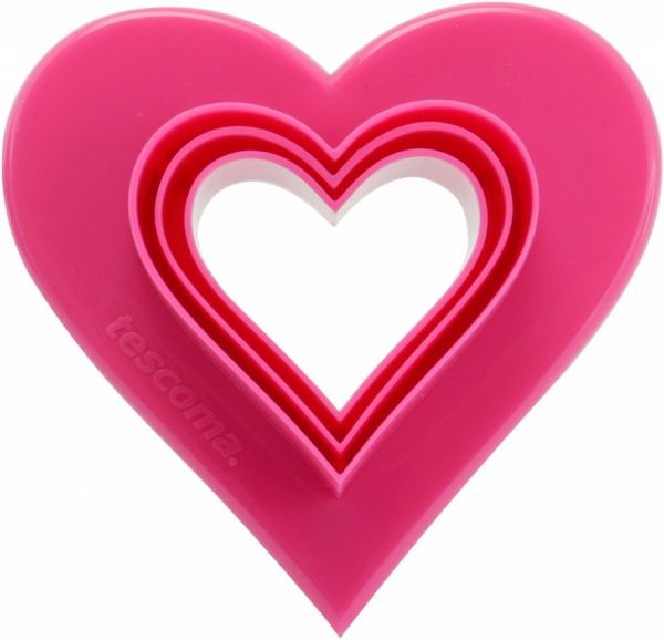 Формочки двосторонні Delicia Сердечки 6 розмірів 630862 Tescoma