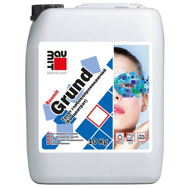 Ґрунтовка глибокопроникаюча Baumit Grund Baumacol 10 л