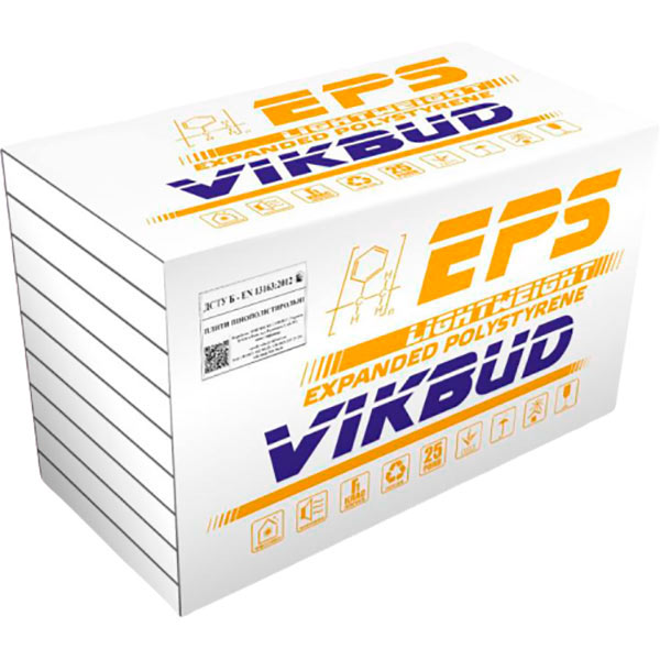 Пенопласт 25 VIKBUD EPS-S Lightweight 30 мм