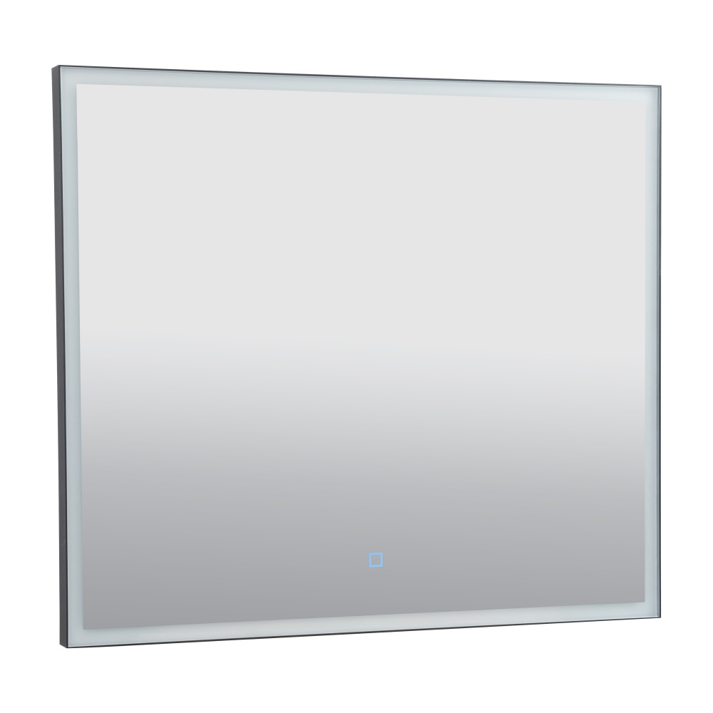 Дзеркало з вбудованим підсвічуванням Aqua Rodos Luce black 80х70 sensor