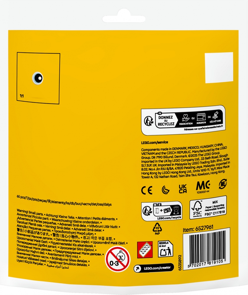 Конструктор LEGO Creator Пасхальные развлечения по раскрашиванию писанок 30690