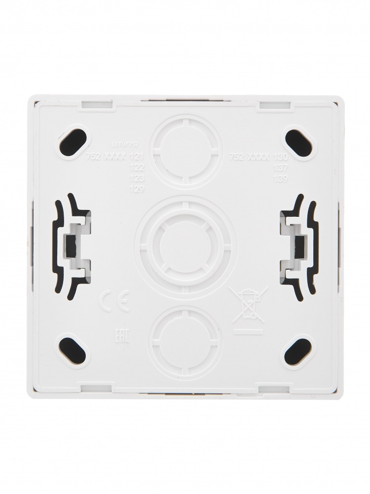 Розетка побутова без заземлення Lezard LETO IP20 білий 752-0200-121B