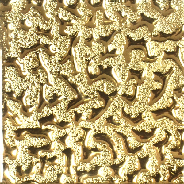 Плитка Grand Kerama Тако моно золото рифлене 8x8