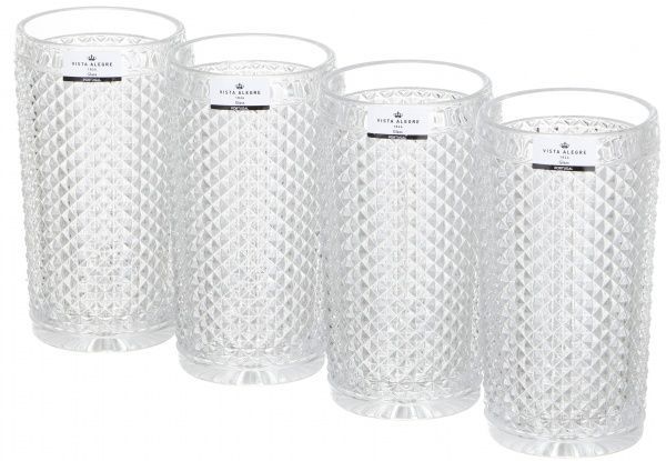Набор стаканов Bicos Cinza прозрачный 330 мл 4 шт. 49000001 Vista Alegre