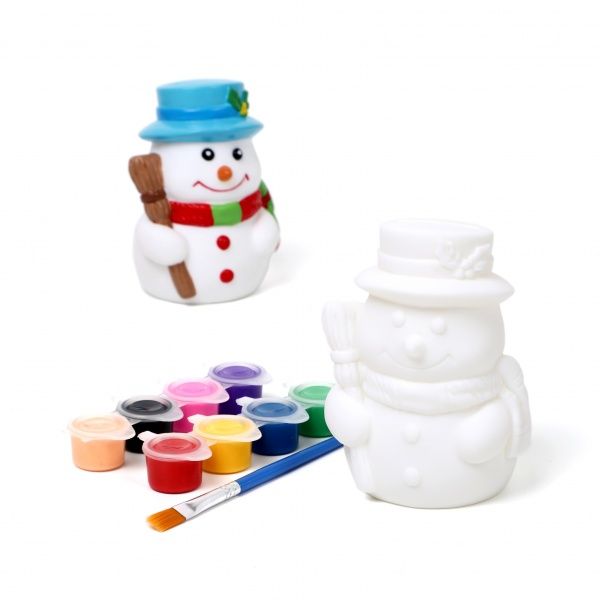 Набір для творчості скарбничка-розмальовка Сніговик Річ-Ленд 