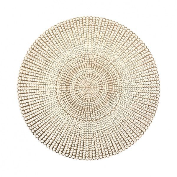 Коврик для сервировки Cut out ПВХ золото Ø41 см Zeller