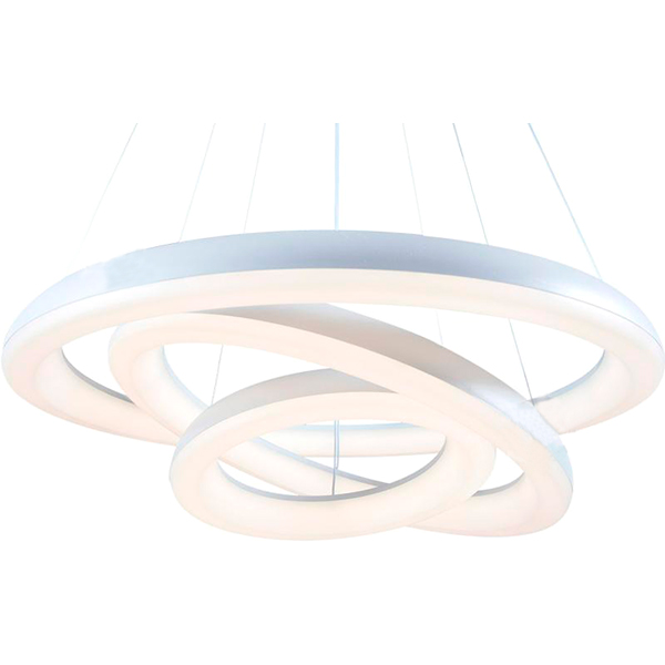 Подвес светодиодный потолочный Светкомплект L-OV-R 11530 115W+30W OP RC WH белый с пультом д/у