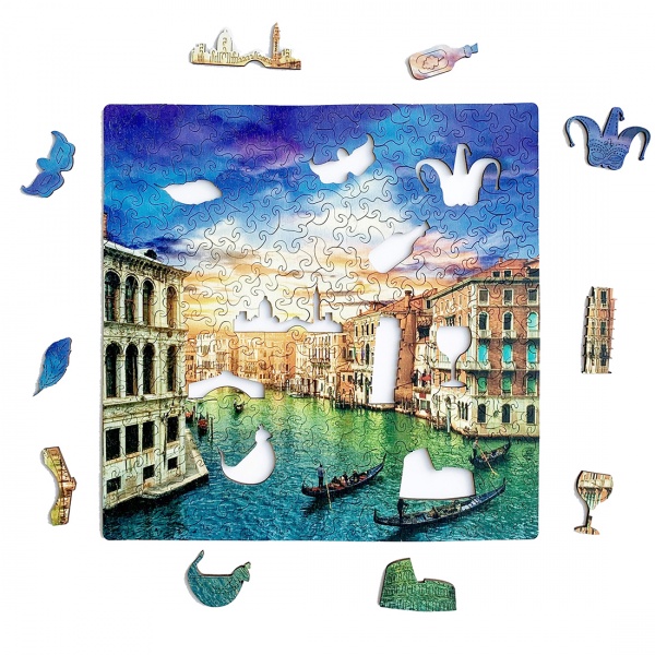 Пазл дерев'яний Чудова Венеція 300х300 мм ZABAVA 