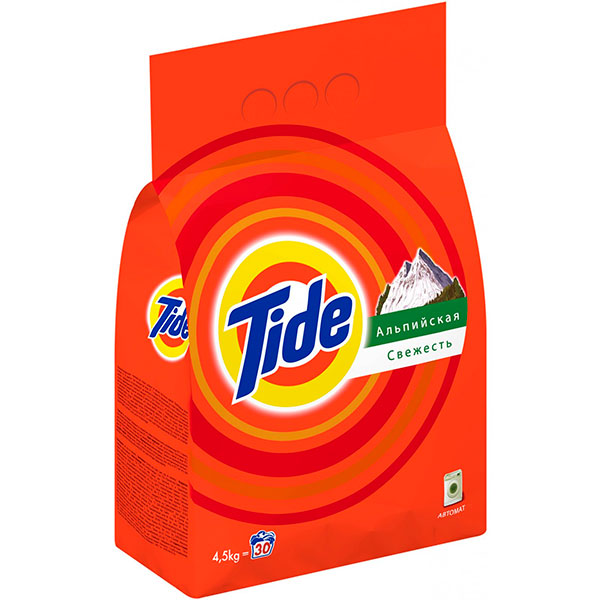 Стиральный порошок для машинной стирки Tide Альпийская свежесть 4,5 кг
