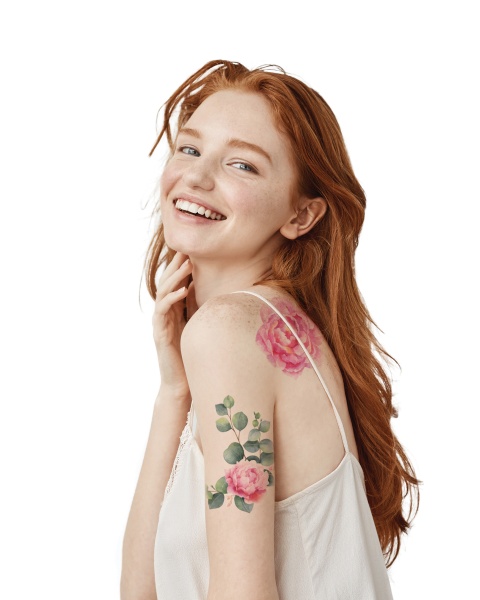 Тату тимчасове TATTon.me Peony Bloom set