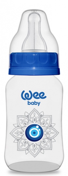 Пляшечка Wee Baby для годування з оберегом від пристріту 150 мл соска № 1
