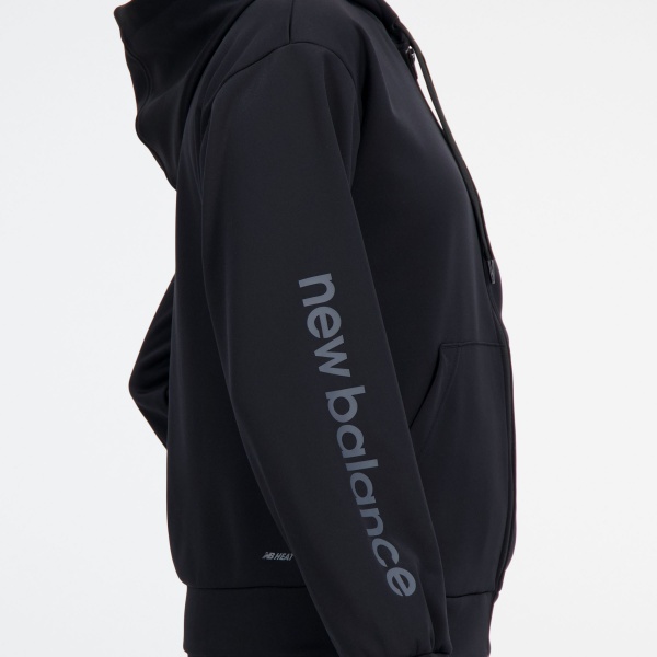 Джемпер New Balance RELENTLESS PERFORMANCE FLEECE FULL ZIP WJ33186BK р.S черный