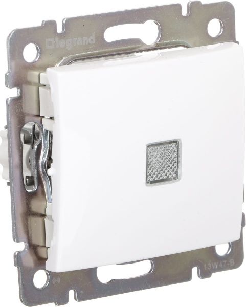 Вимикач одноклавішний Legrand Valena з підсвіткою 10 А 230В IP20 білий 774410