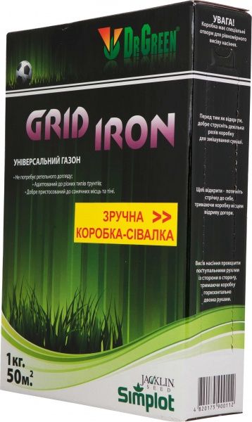 Семена Jacklin Seed газонная трава Grid Iron 1000 г