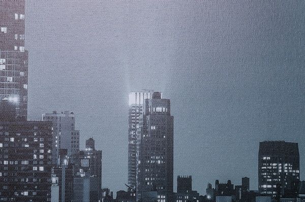 Репродукция Ночной город 60x150 см Styler 