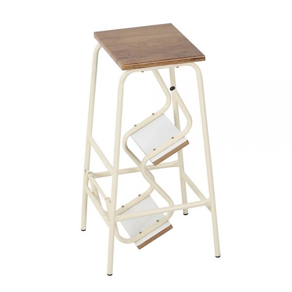 Табурет-лестница d16 мм дуб тоскана / серый 