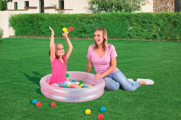 Басейн надувний Bestway з м'ячами Play pool 91x20 см колір в асортименті