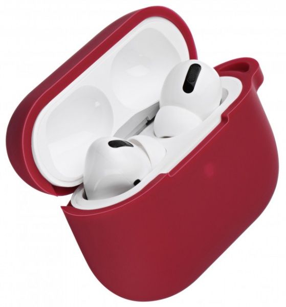 Чохол для навушників 2E для Apple AirPods Pro Pure Color Silicone 2.5 мм Cherry red (2E-PODSPR-IBPCS-2.5-CHR) 