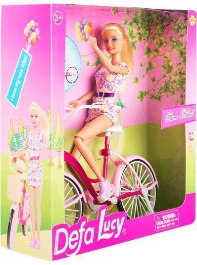 Лялька Defa 8276 велосипед собачка В асортименті