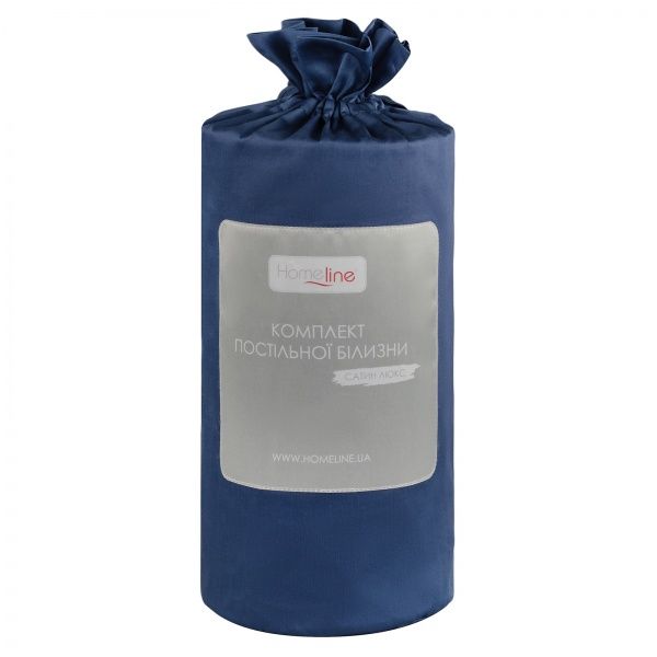 Комплект постільної білизни Люкс євро синій Home Line 