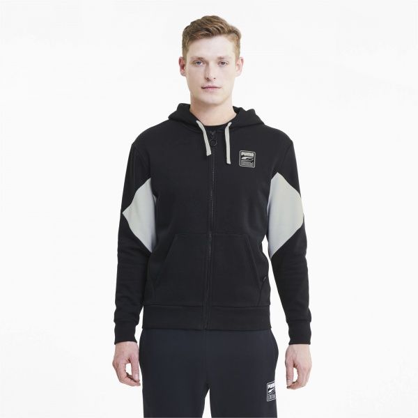 Джемпер Puma Rebel FZ Hoodie 58349601 р. M чорний