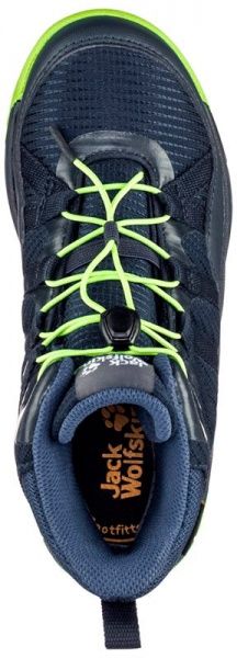 Ботинки Jack Wolfskin THUNDERBOLT TEXAPORE MID K 4036061-1184 р. EUR 34 сине-зеленый