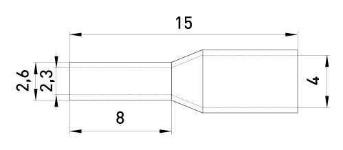 Наконечник втулковий E.NEXT e.terminal.stand.e2508.green ізольований 2,5 кв.мм 100 шт. зелений 