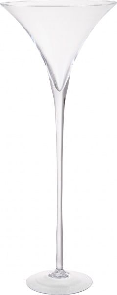 Ваза Мартінка 90х35 см прозорий Wrzesniak Glassworks