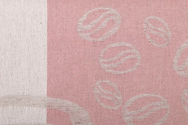 Рушник Кава-пауза 2 46x70 см Білоруський льон рожевий 