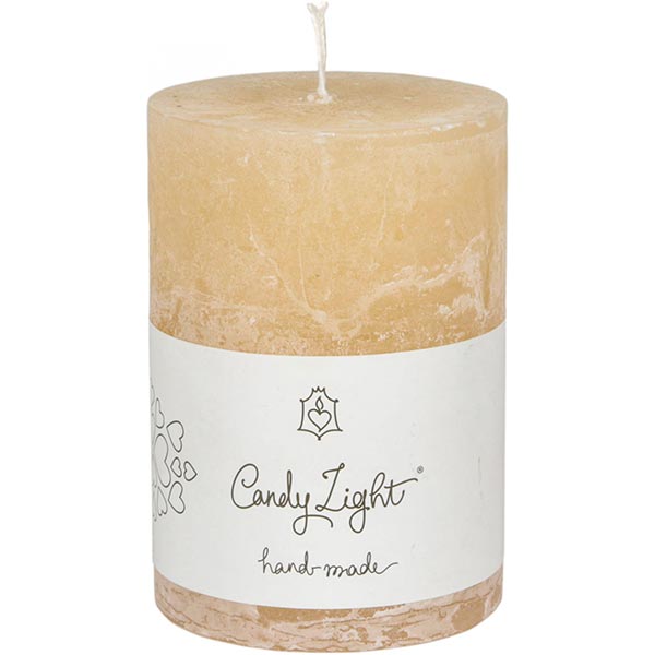 Свеча Цилиндр C-07 льняная 100 мм