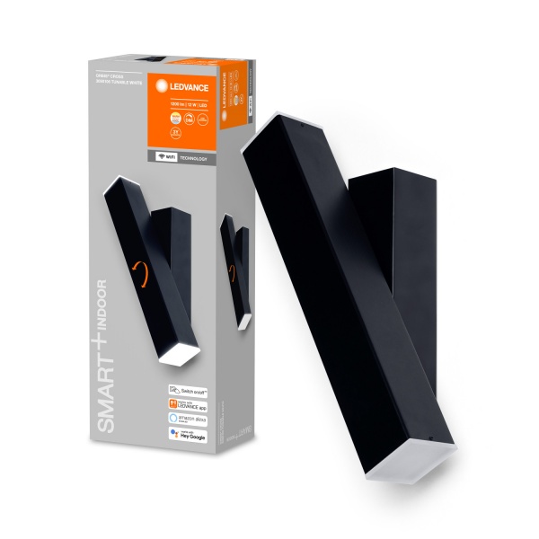 Светильник настенный Ledvance Smart+ Wifi Orbis Wall Cross 12 Вт черный 