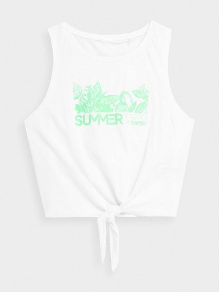 Майка 4F TSHIRT F566 4FSS23TTSHF566-10S р.XL білий