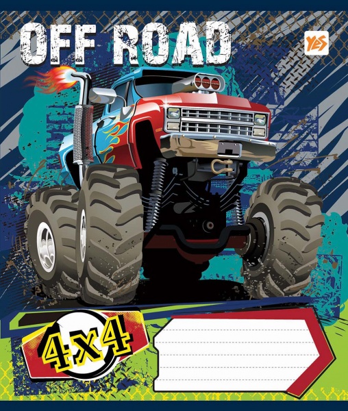Комплект тетрадей Off-Road 2018 12 листов в клетку 25 шт. YES