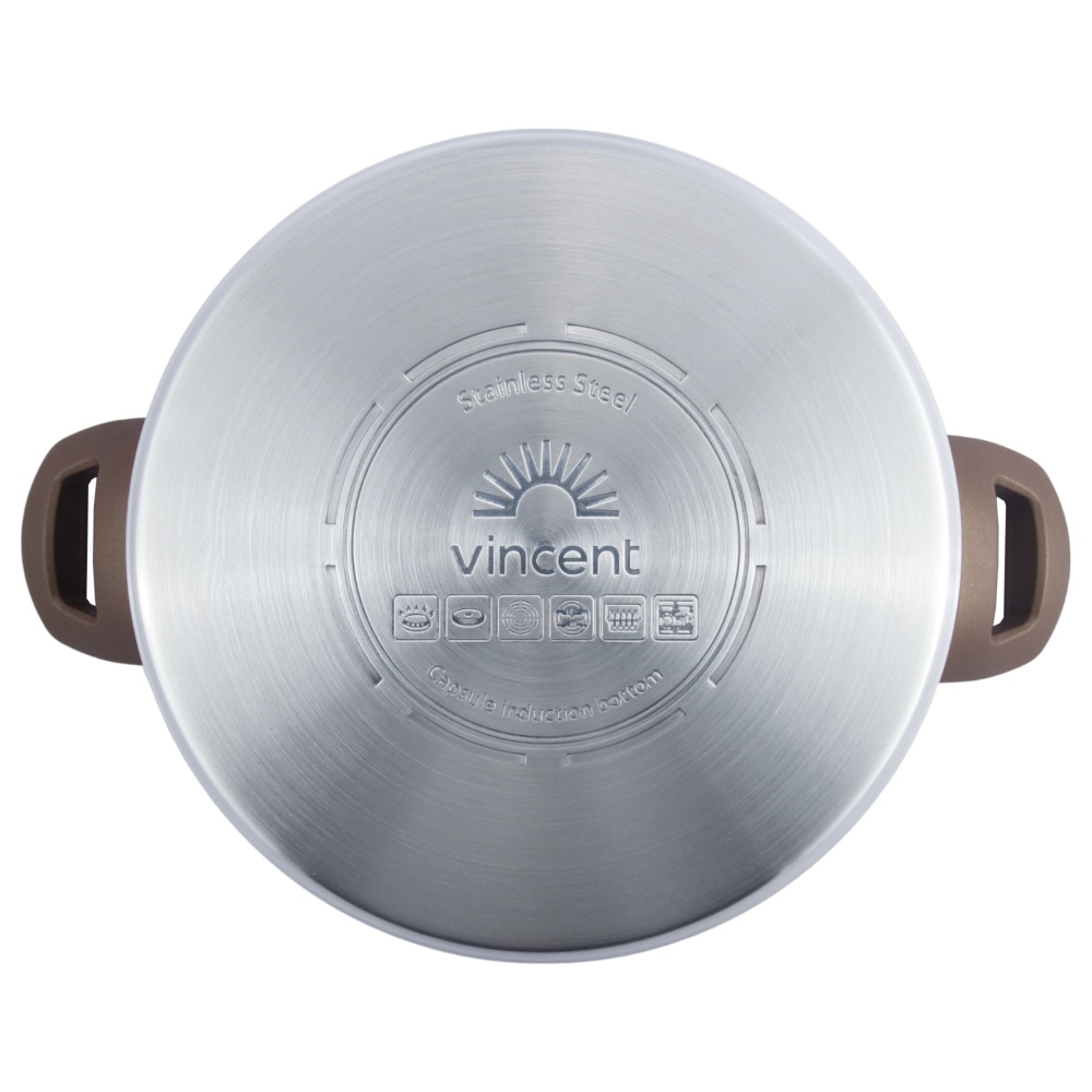 Кастрюля с крышкой Vincent 22 см 4,3 л VC-3186-22