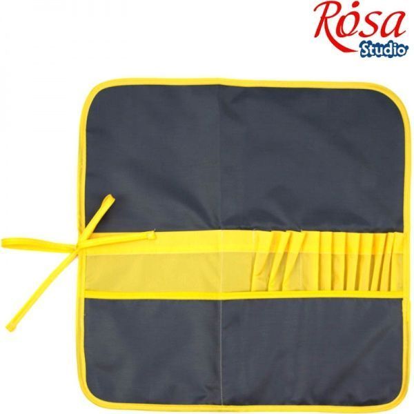 Пенал 37х37 см асфальт + желтый Rosa Studio 