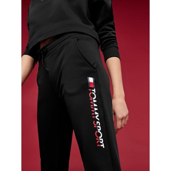 Брюки Tommy Hilfiger FLEECE JOGGER BIG LOGO S10S100289099 р. L черный