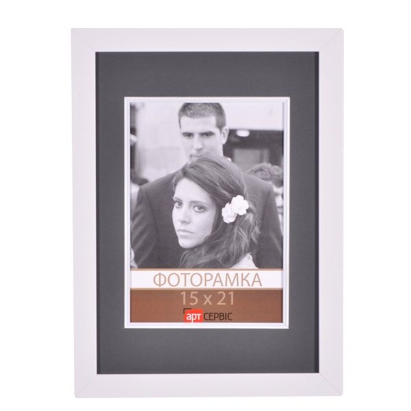 Рамка для фото ЭА-01428 21х30/15x21 см белый 
