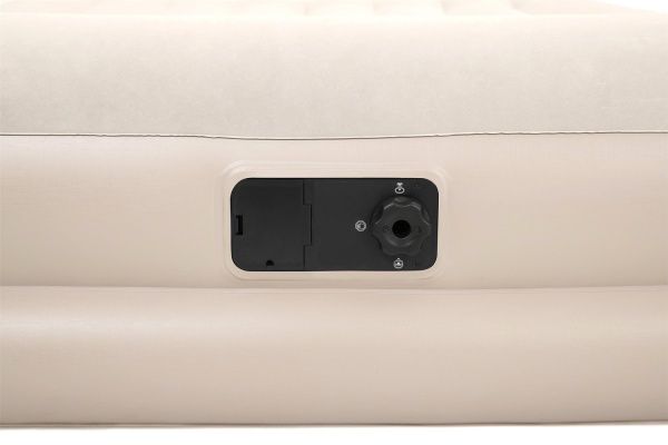 Матрас надувной Bestway Twin со встроенным электронасосом 191х97 см бежевый