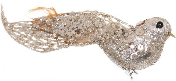 Декорация новогодняя Птичка с долгим хвостом 20 см EPI-EYJY15419-14 