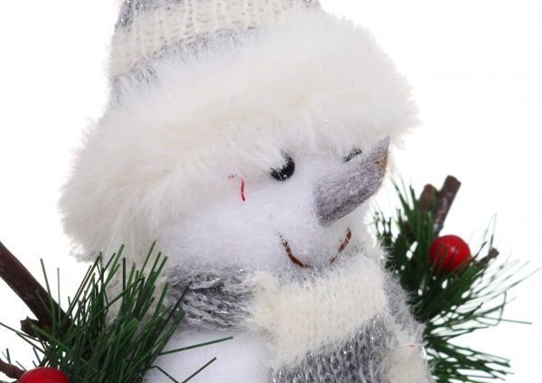 Декорация новогодняя подвеска Снеговик 13 см EPI-LX2018-1620 