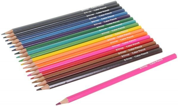 Олівці кольорові Abstraction рожевий 18 шт.