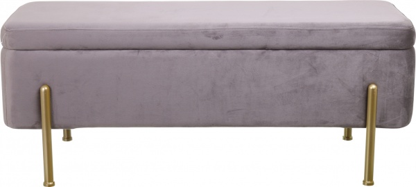 Скриня-пуф Marseille 110х42х42 см сірий 