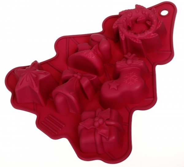 Форма для выпекания кексов на 6 шт. елка 25.5х21х3 см Flamberg Smart Kitchen