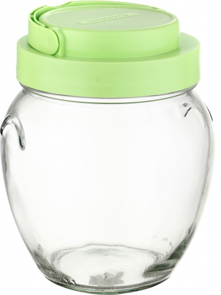 Банка з ложкою 1062 Р-2 салатова Everglass