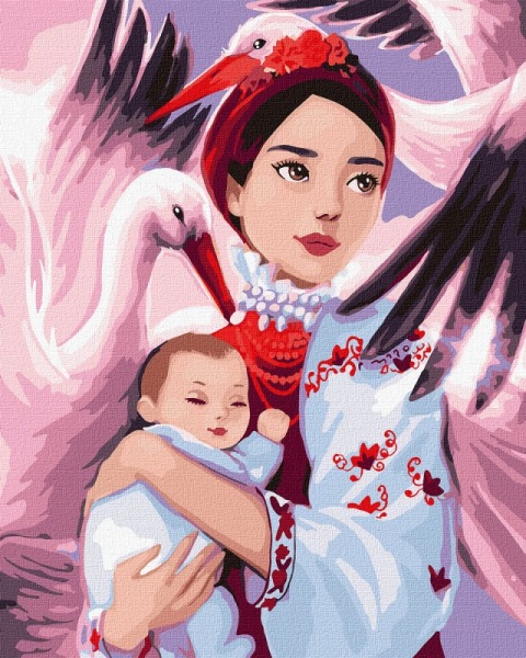 Картина за номерами Надійний захист 40х50 см 40x50 см Ідейка 