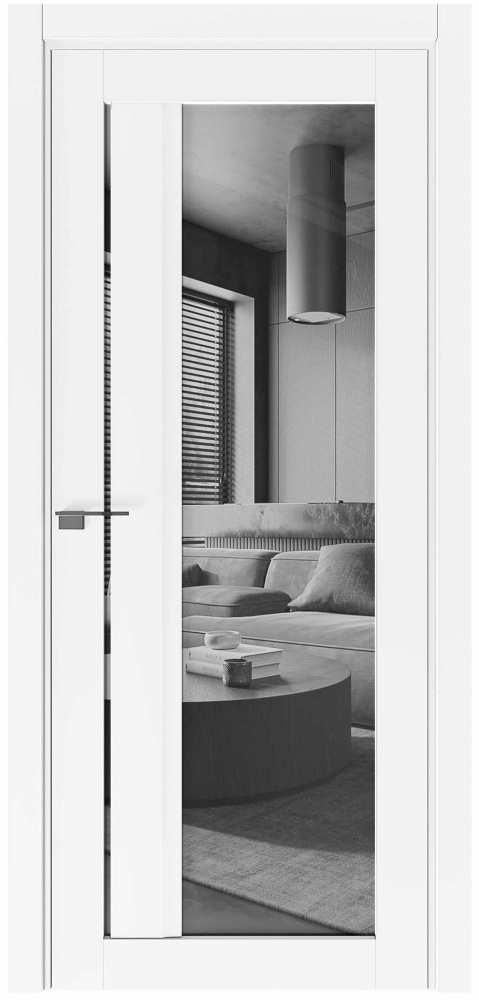 Дверное полотно Terminus 123 ПО 800 мм белый матовый