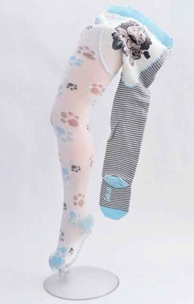 Колготки детские Conte-Kids TipTop 356 р.62-74 капучино-серый 