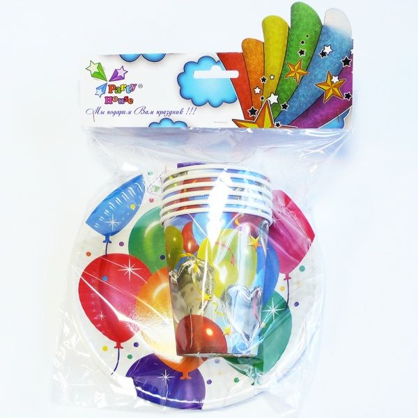 Набір посуду Party House Кульки 12 шт.