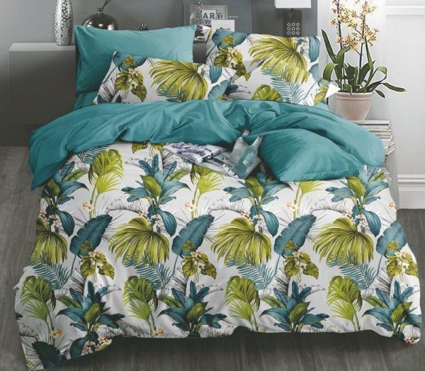 Комплект постільної білизни Тропіки євро морська хвиля Word of Dream 