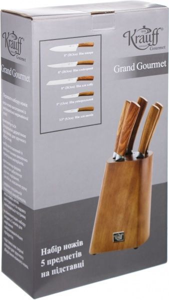 Набор ножей в колоде Grand Gourmet 5 шт 29-243-009 Krauff